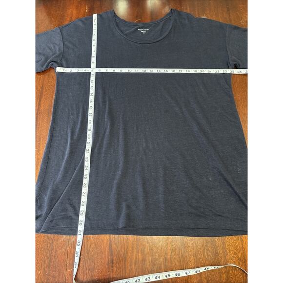 Eileen Fisher Womens Linen Tunic Top Size M Oversized Short Sleeve Lagenlook - Picture 4 of 8
